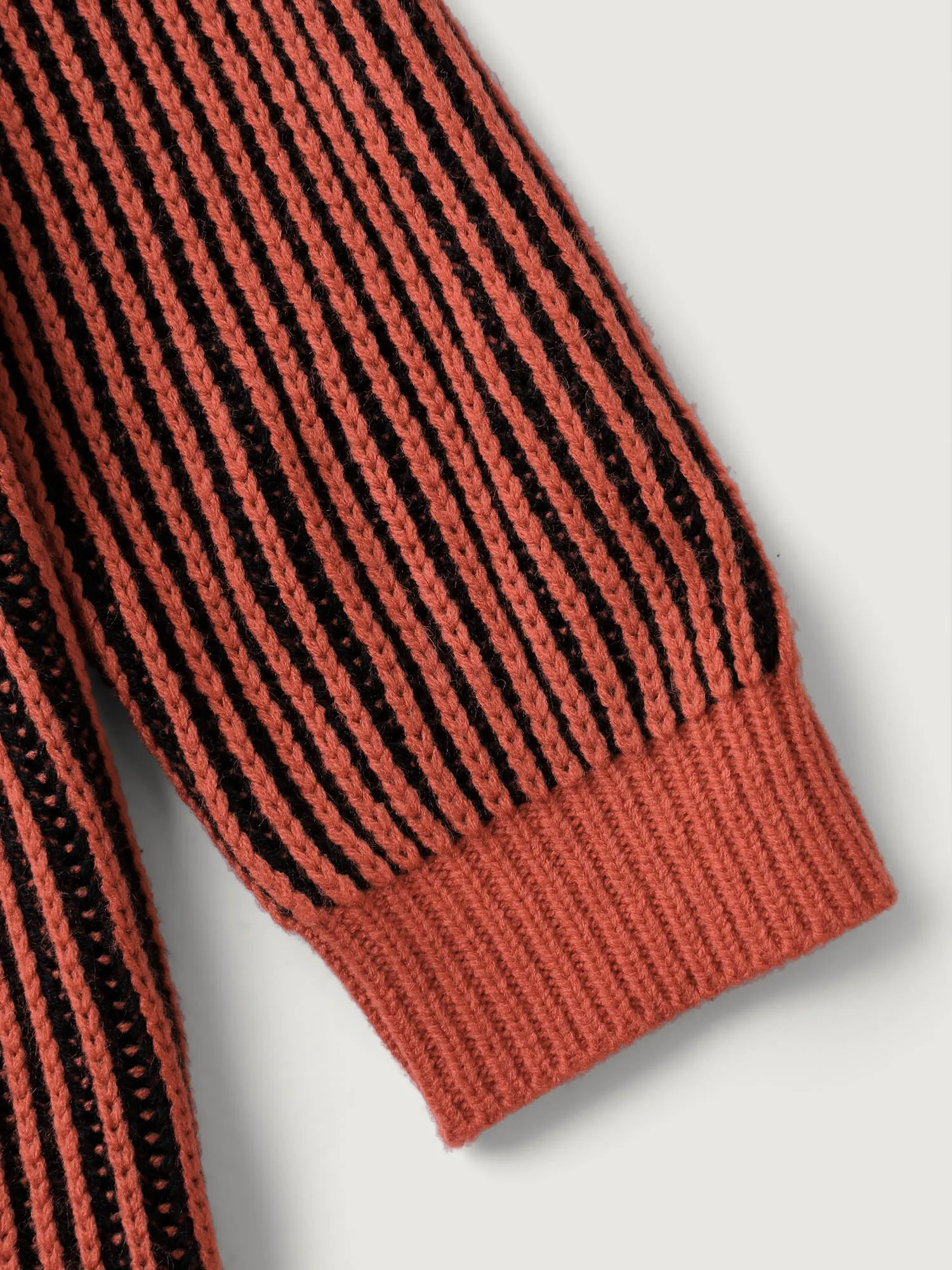 Stripe Textured Round Neck Pullover sold by Bloomchic product image thumbnail 5