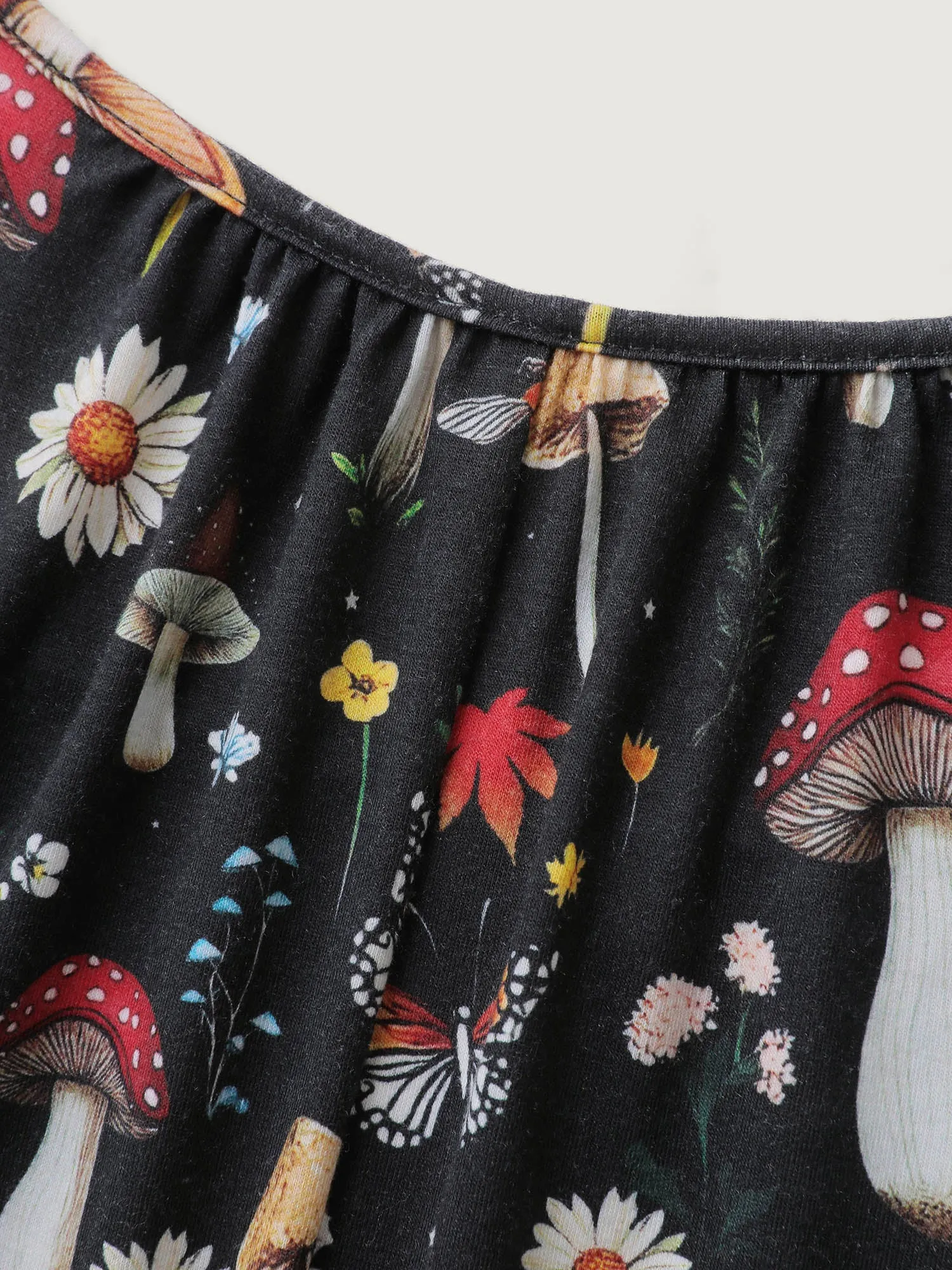 Halloween Mushroom Print Pockets Cami Jumpsuit sold by Bloomchic product image thumbnail 5