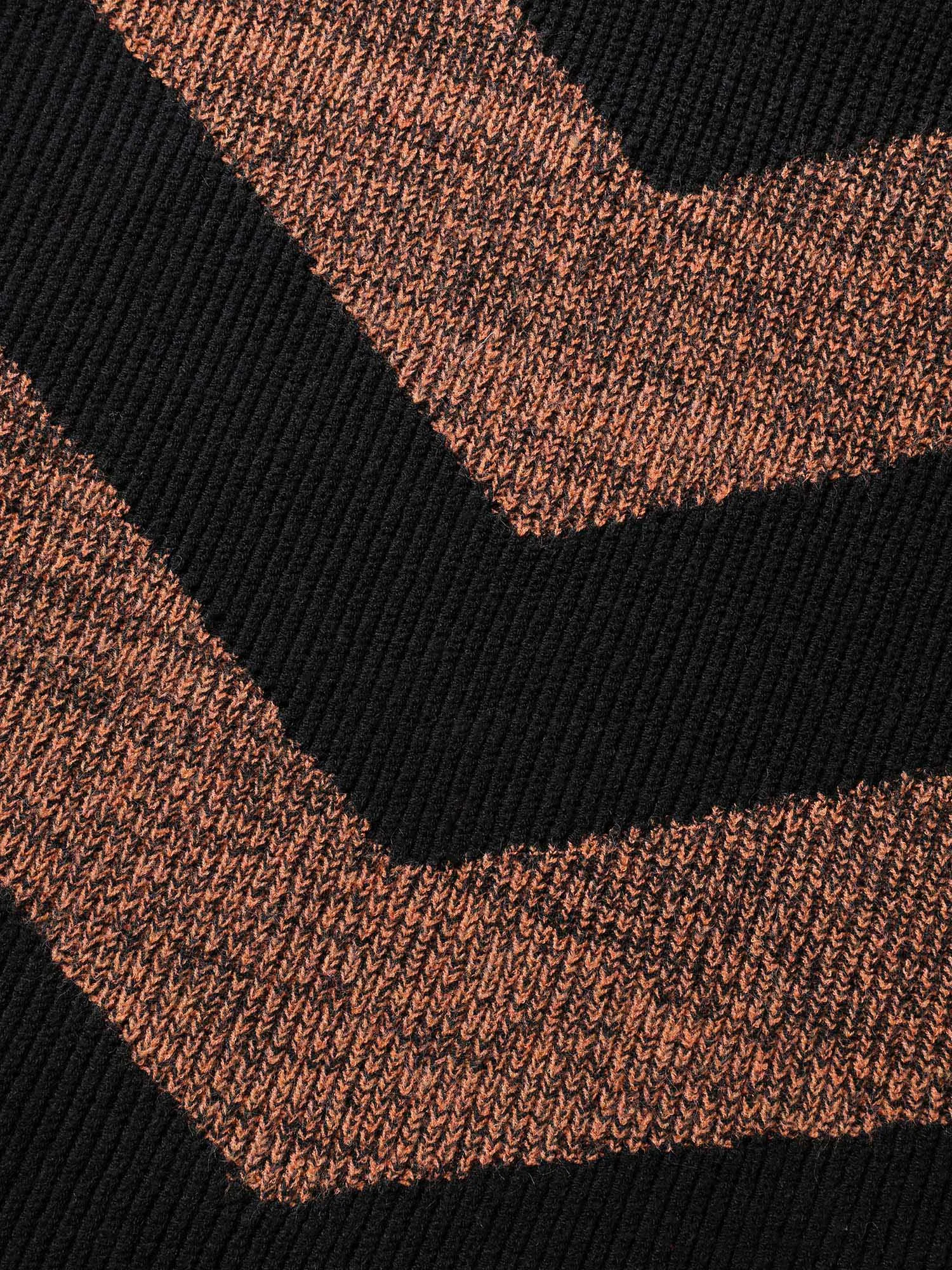 Blended Yarn Colorblock Hooded Pullover sold by Bloomchic product image thumbnail 5