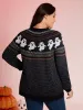 Halloween Fair Isle Jacquard Pullover sold by Bloomchic