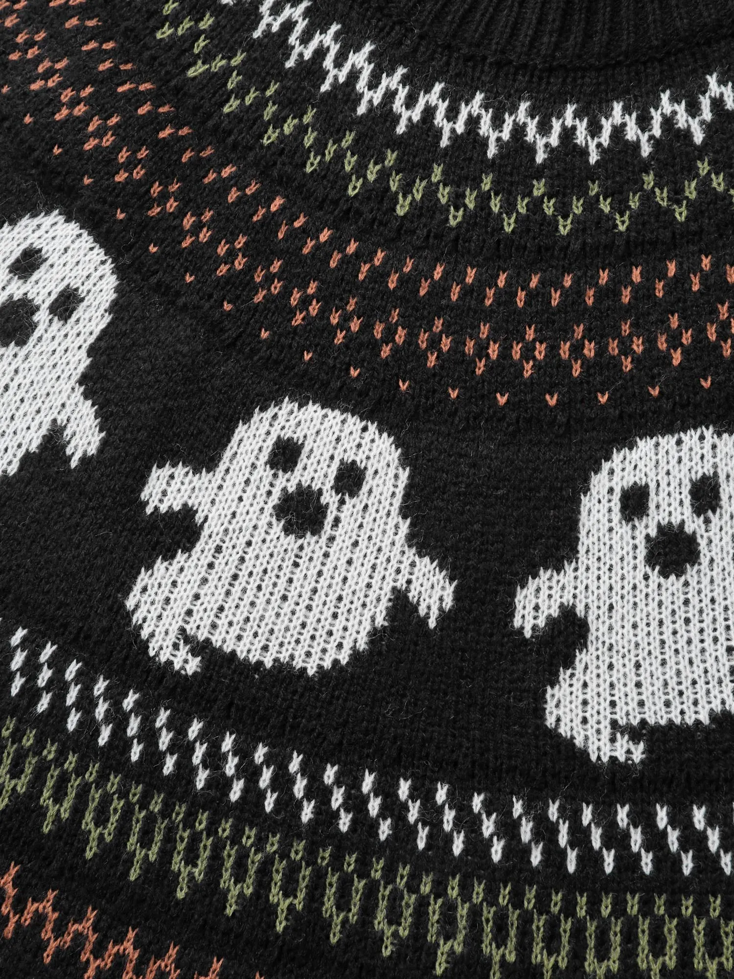 Halloween Fair Isle Jacquard Pullover sold by Bloomchic product image thumbnail 5