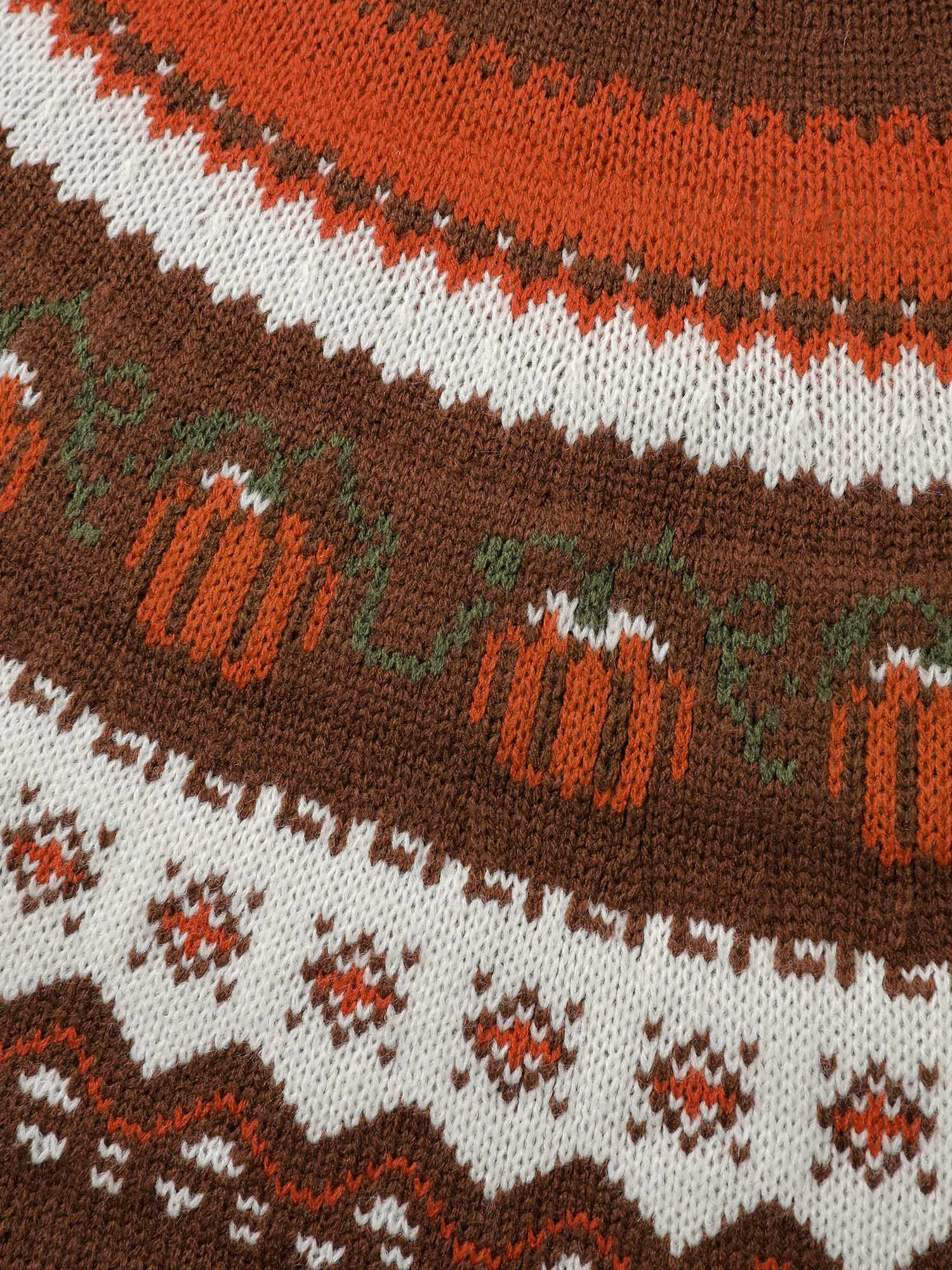 Fair Isle Halloween Jacquard Print Pullover sold by Bloomchic product image thumbnail 5