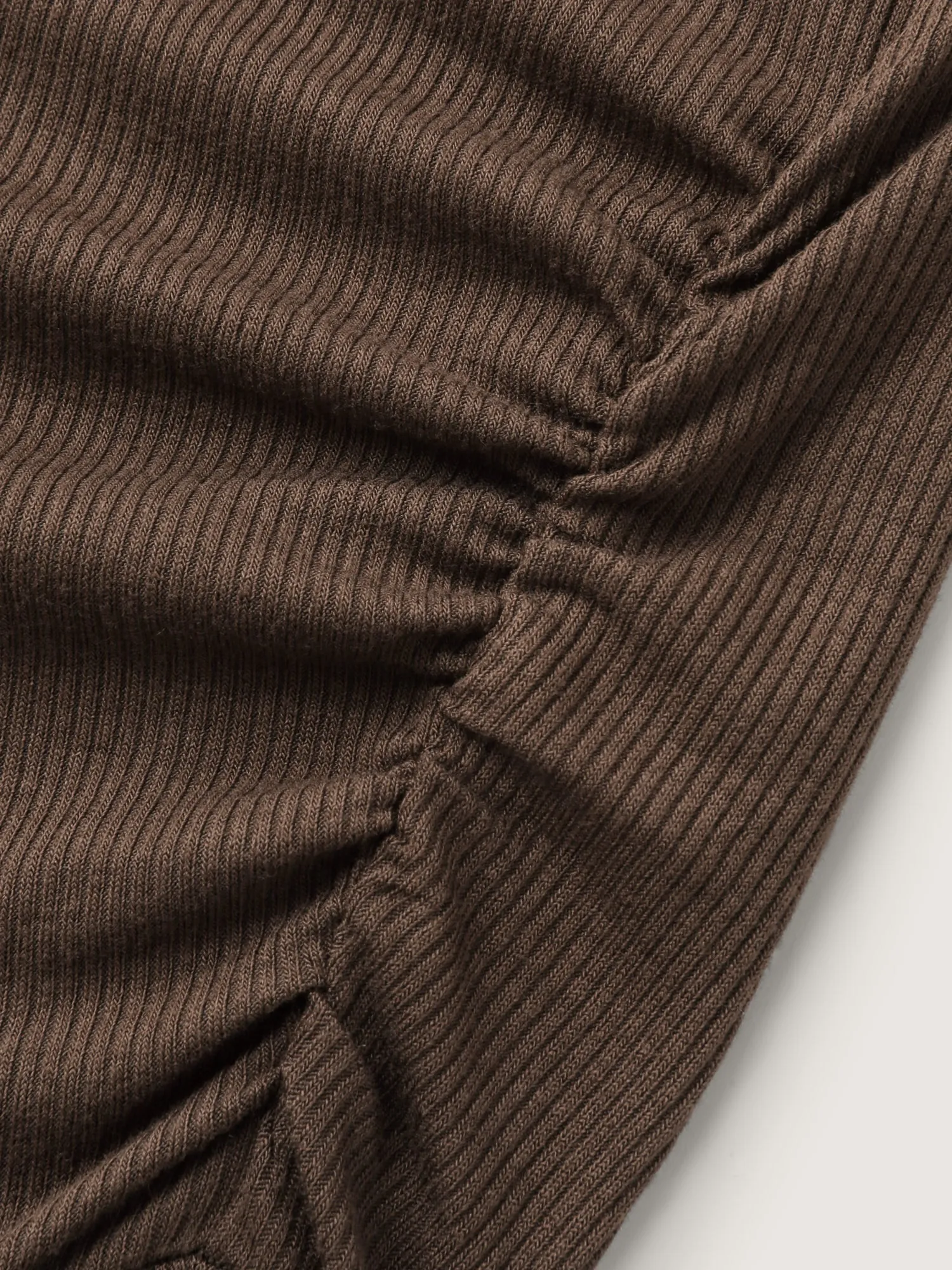 Supersoft Ribbed Knit Cinched-Waist A-Line Maxi Dress sold by Bloomchic product image thumbnail 5