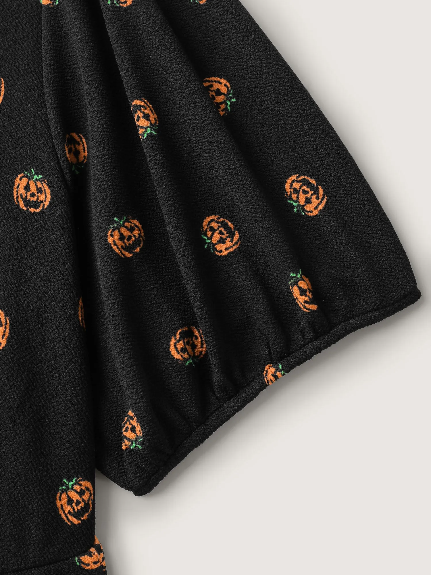 Micro Pumpkin Print Stretchy Midi Dress sold by Bloomchic product image thumbnail 5