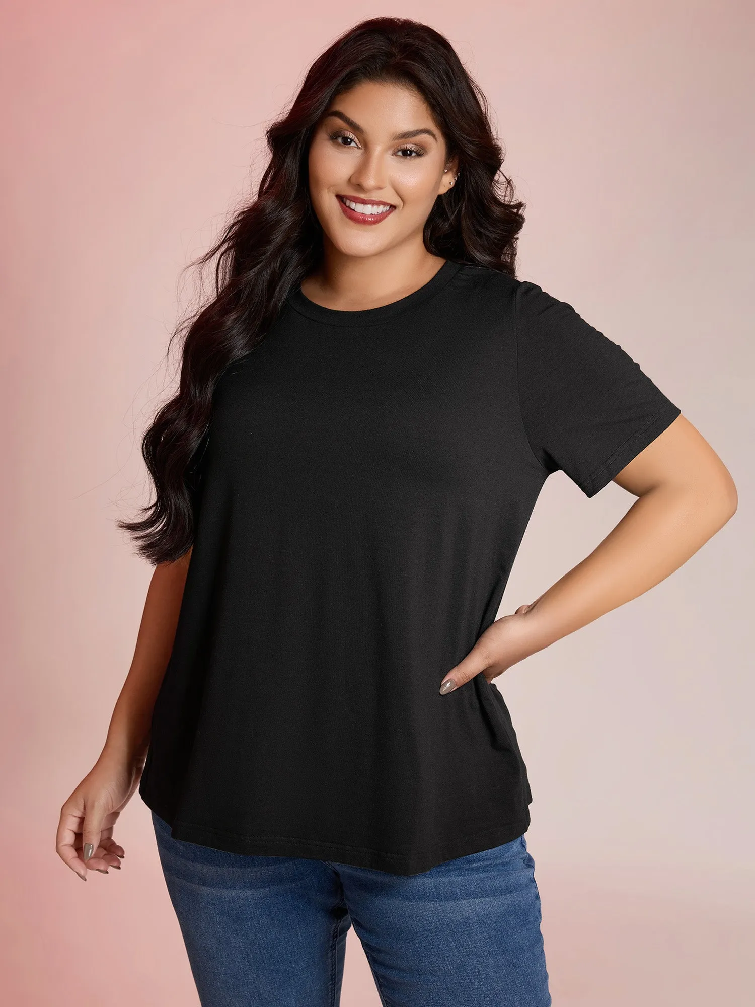 Pumpkin Sheer Cutwork Embroidery T-Shirt sold by Bloomchic product image thumbnail 2
