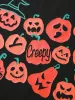 Creepy Pumpkins Stretchy Solid T-Shirt sold by Bloomchic