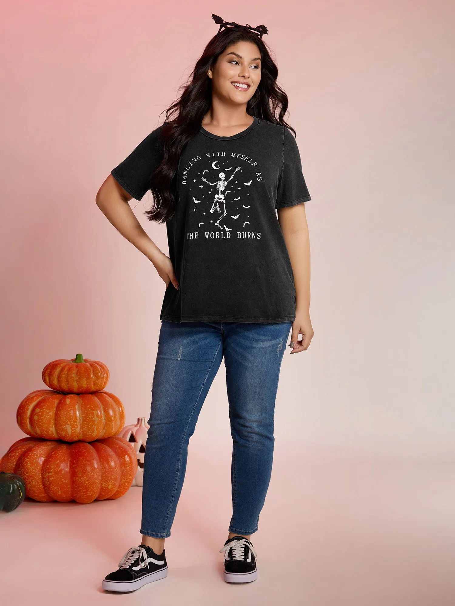 Halloween Dance Party Solid T-Shirt sold by Bloomchic product image thumbnail 3