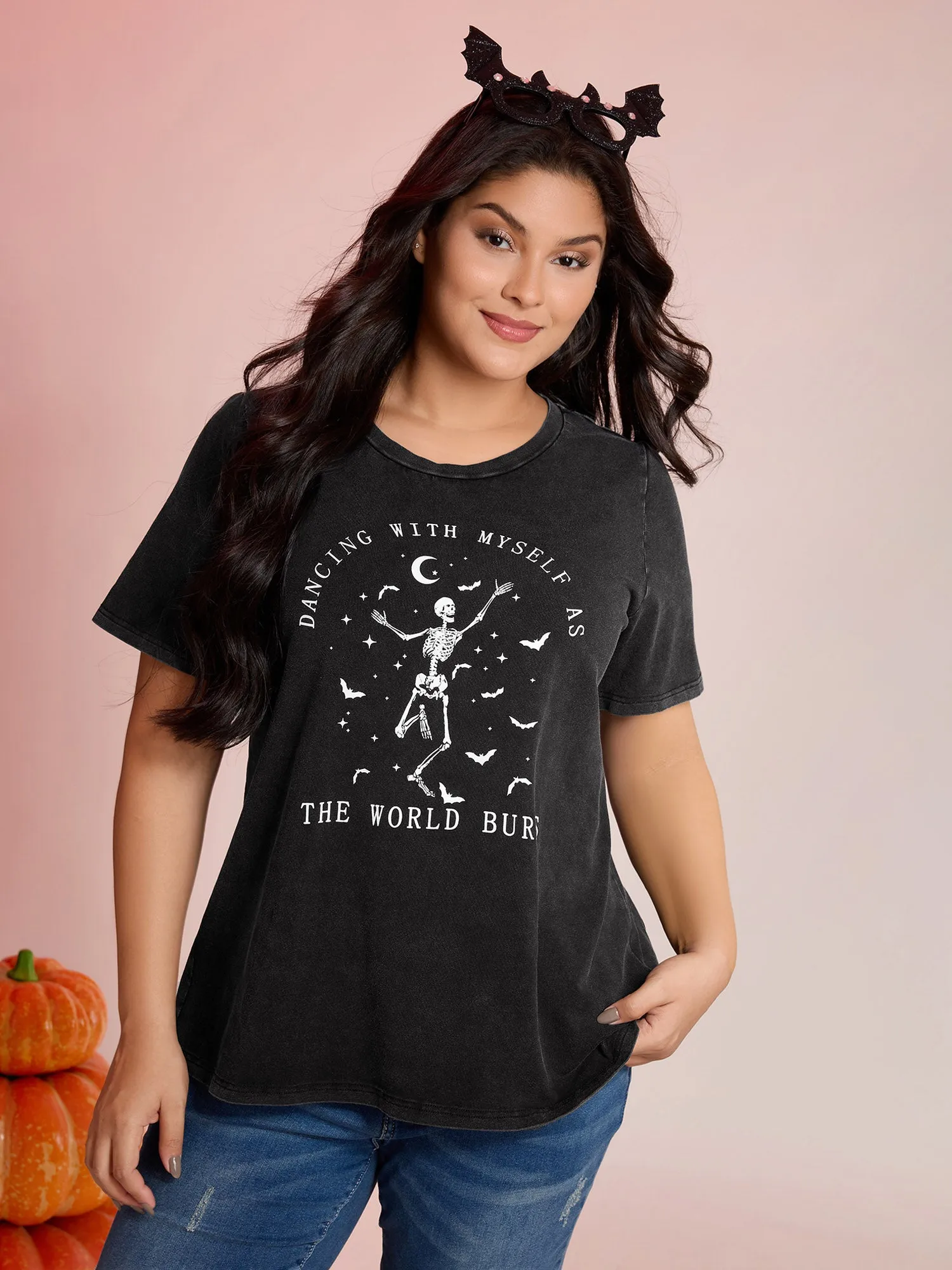 Halloween Dance Party Solid T-Shirt sold by Bloomchic product image thumbnail 2