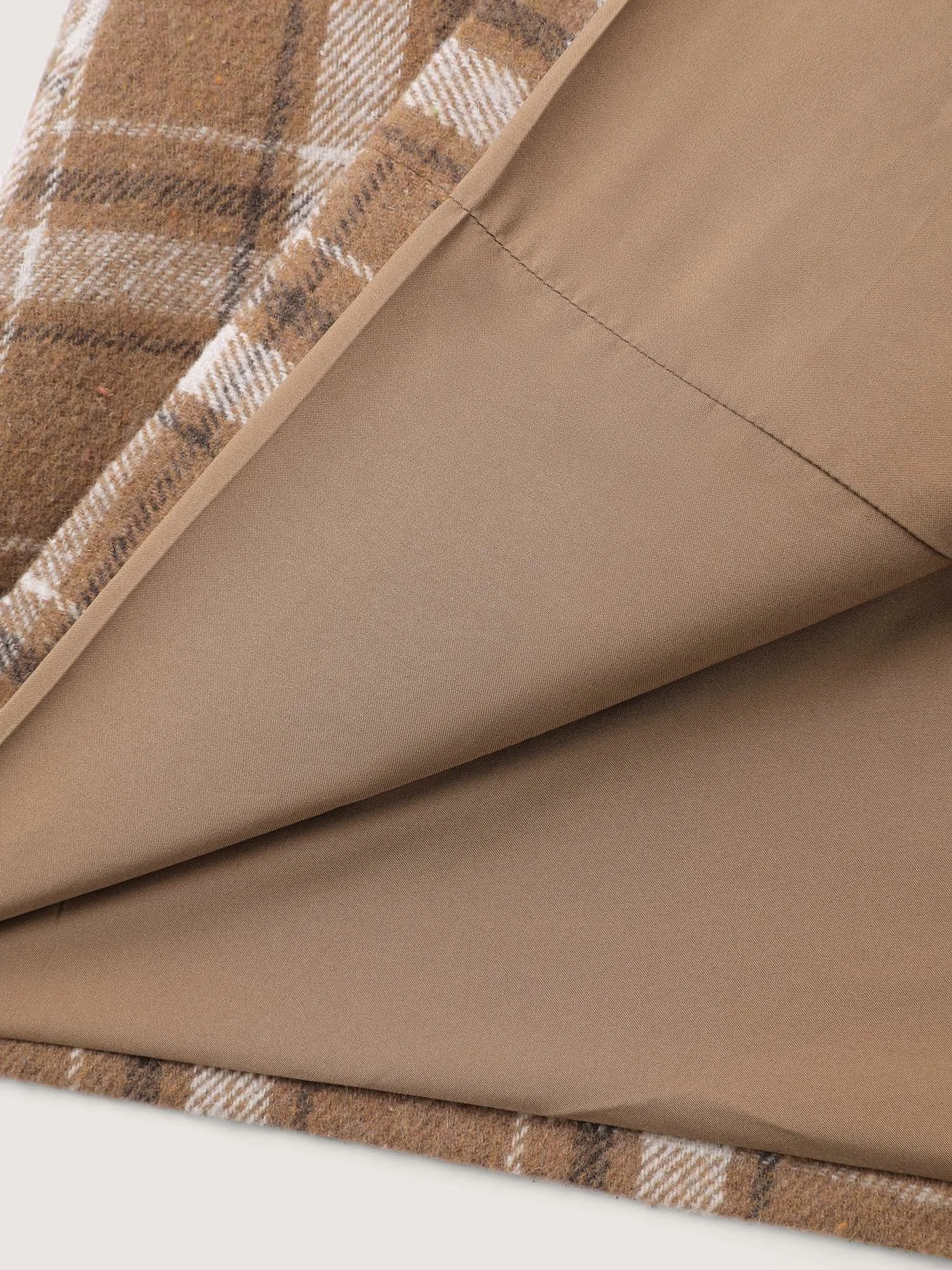 Plaid Pattern Button-Front Blazer sold by Bloomchic product image thumbnail 5