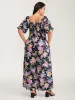 Floral Print Bust-Ease Shirred Jumpsuit sold by Bloomchic