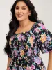 Floral Print Bust-Ease Shirred Jumpsuit sold by Bloomchic