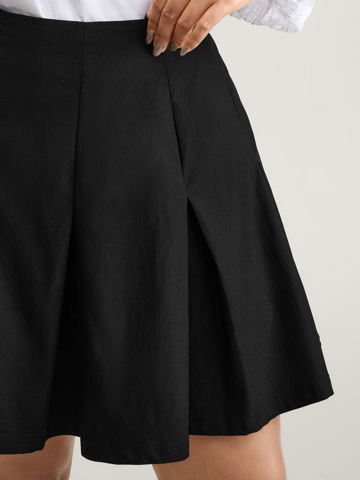 Pleated Built-In Shorts Mini Skirt sold by Bloomchic product image thumbnail 3