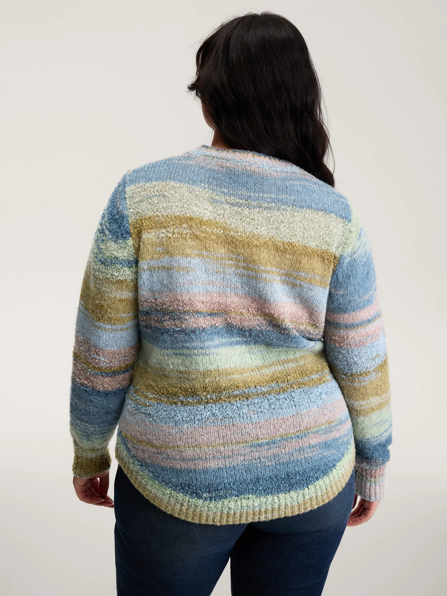 Tissue Textured Color Gradient Pullover sold by Bloomchic product image thumbnail 4