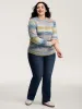 Tissue Textured Color Gradient Pullover sold by Bloomchic
