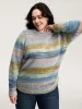 Tissue Textured Color Gradient Pullover sold by Bloomchic