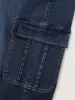 Waist Drawstring Straight-Leg Jeans sold by Bloomchic