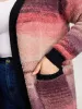 Heather Pockets Contrast Open-Front Cardigan sold by Bloomchic