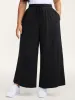 Wide Waistband Drawstring Flared Pants sold by Bloomchic