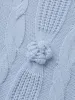 Twisted Texture Hand-Hooked Flowers Pullover sold by Bloomchic