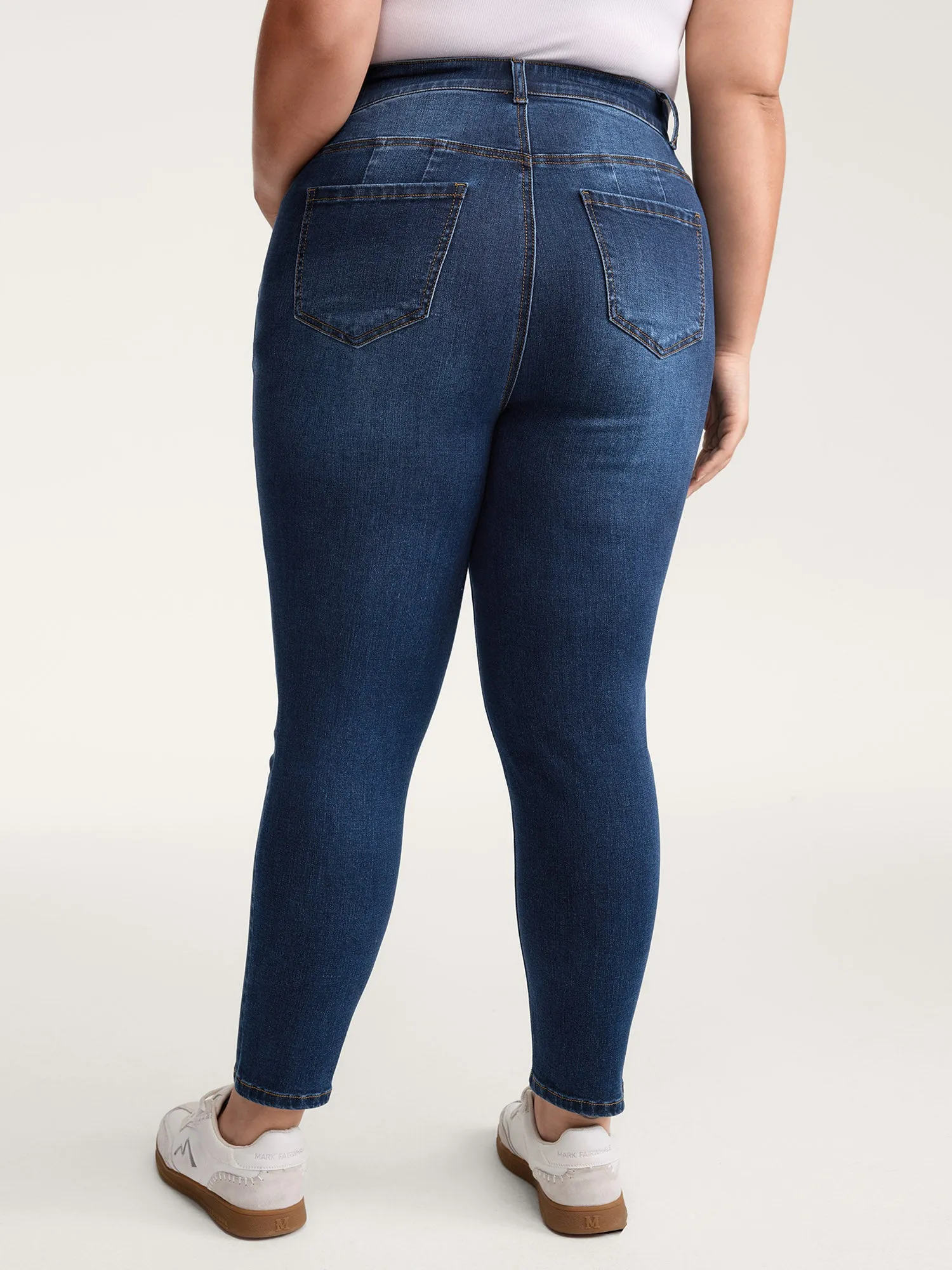 Stretchy Mid-Rise Skinny-Fit Jeans sold by Bloomchic product image thumbnail 4
