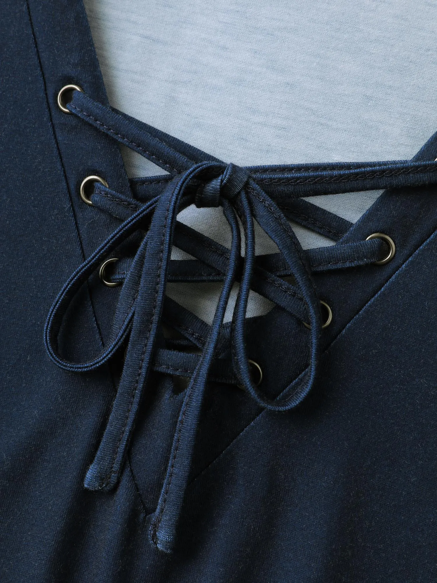 Cross-Tie Neckline Color Gradient Midi Dress sold by Bloomchic product image thumbnail 5