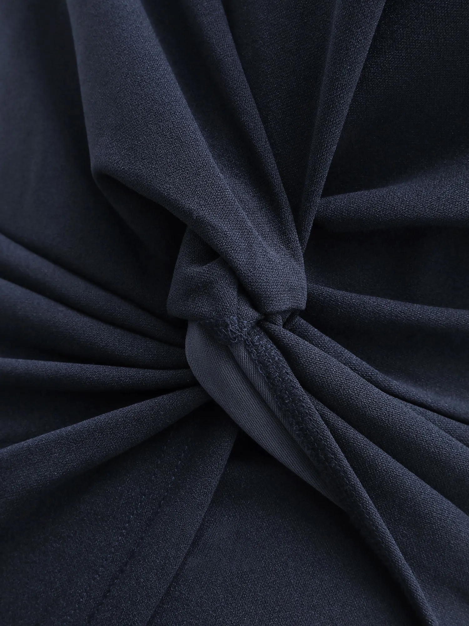 Half-Sleeve Split Front Sheath Midi Dress sold by Bloomchic product image thumbnail 5