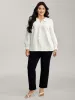 Textured Doll-Collar Button Detail Blouse sold by Bloomchic