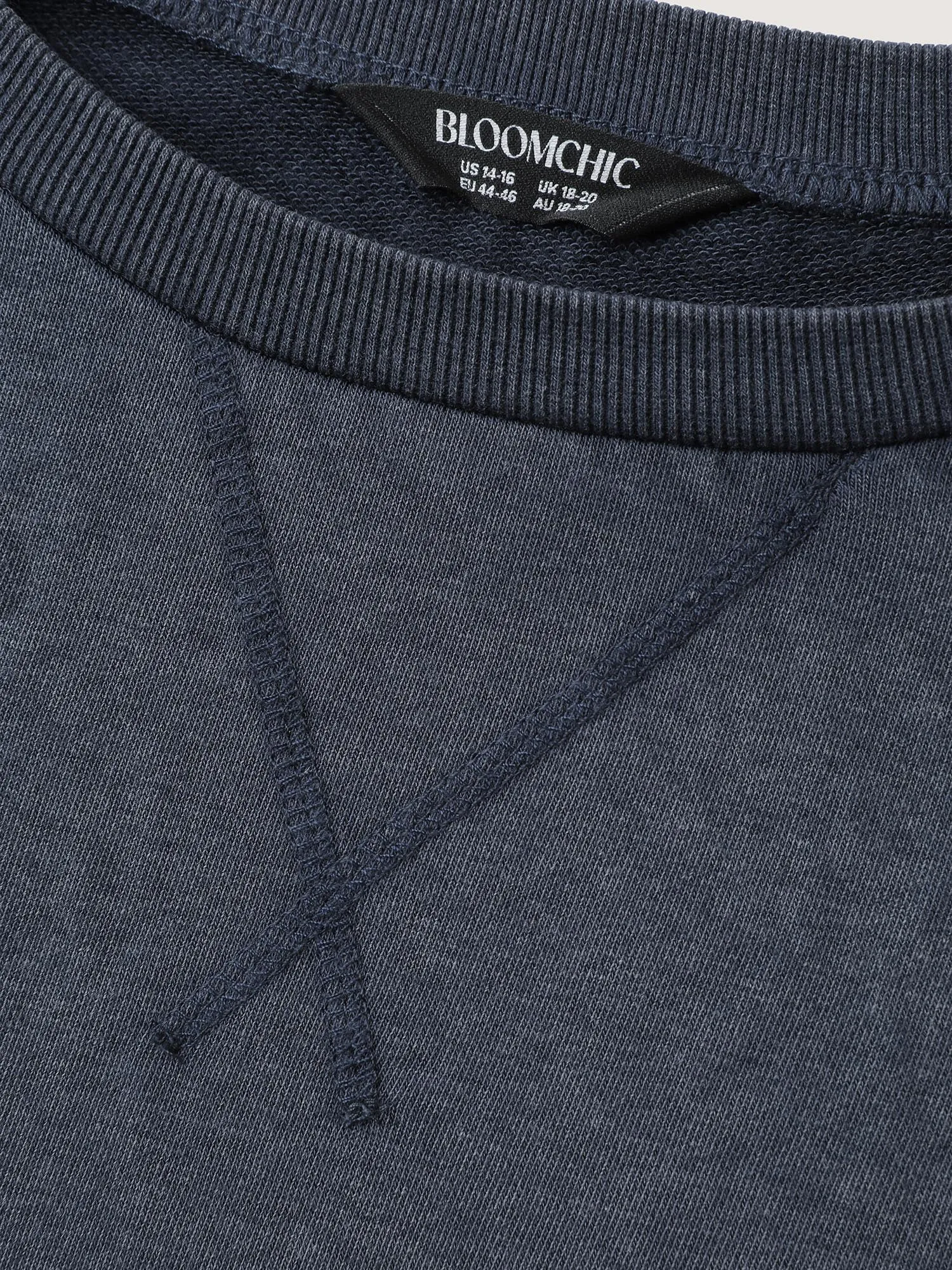 Vintage Round Neck Solid Sweatshirt sold by Bloomchic product image thumbnail 5