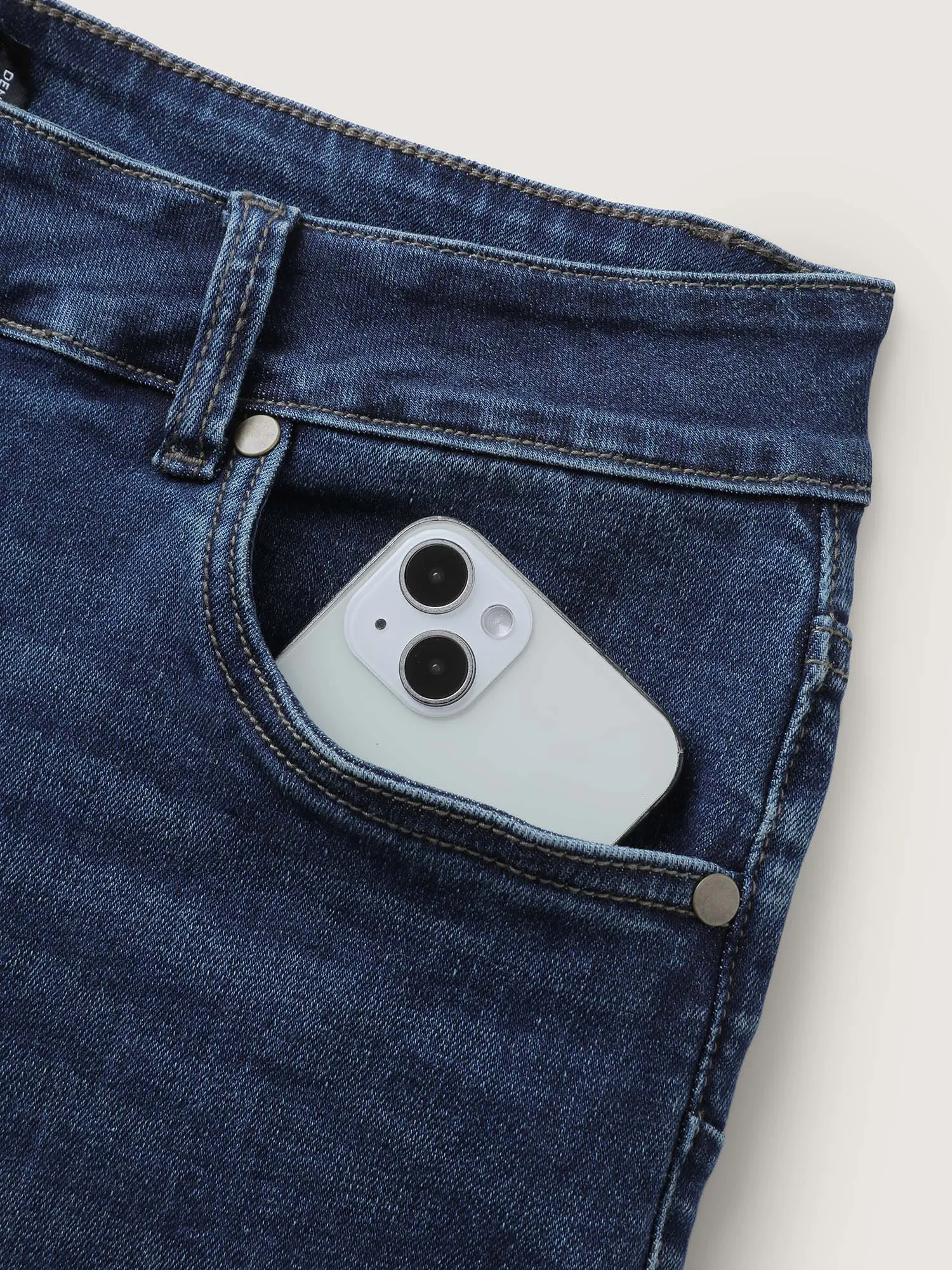 Supersoft Stretchy Mid-Rise Bootcut Jeans sold by Bloomchic product image thumbnail 5