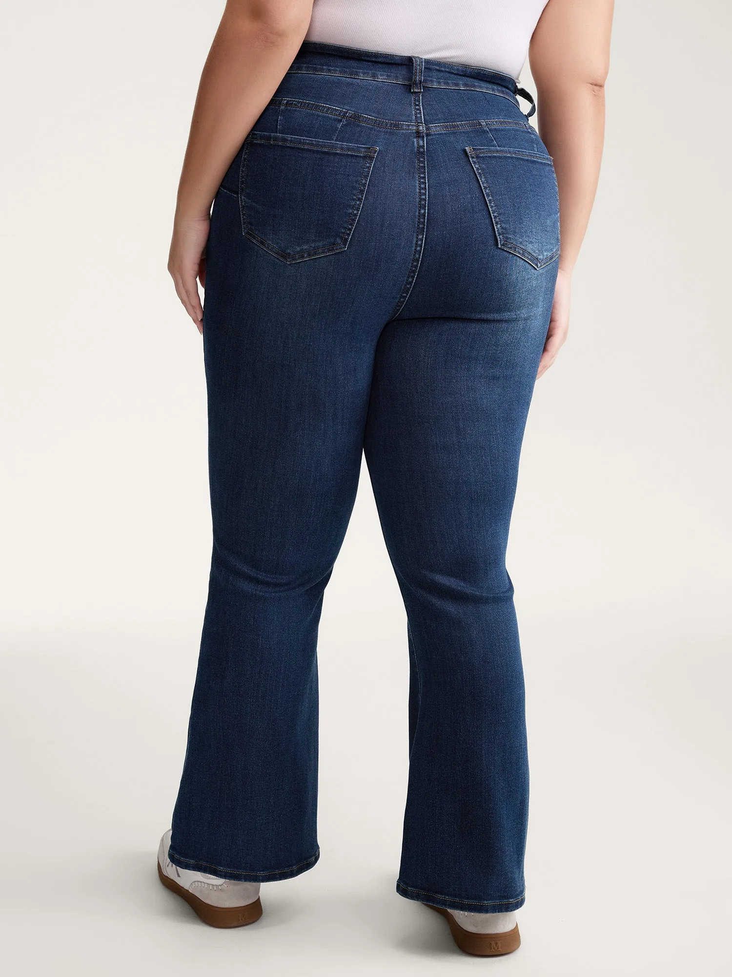 Supersoft Stretchy Mid-Rise Bootcut Jeans sold by Bloomchic product image thumbnail 4