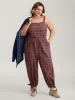 Retro Plaid Print Harem Style Jumpsuit sold by Bloomchic