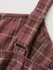 Retro Plaid Print Harem Style Jumpsuit sold by Bloomchic