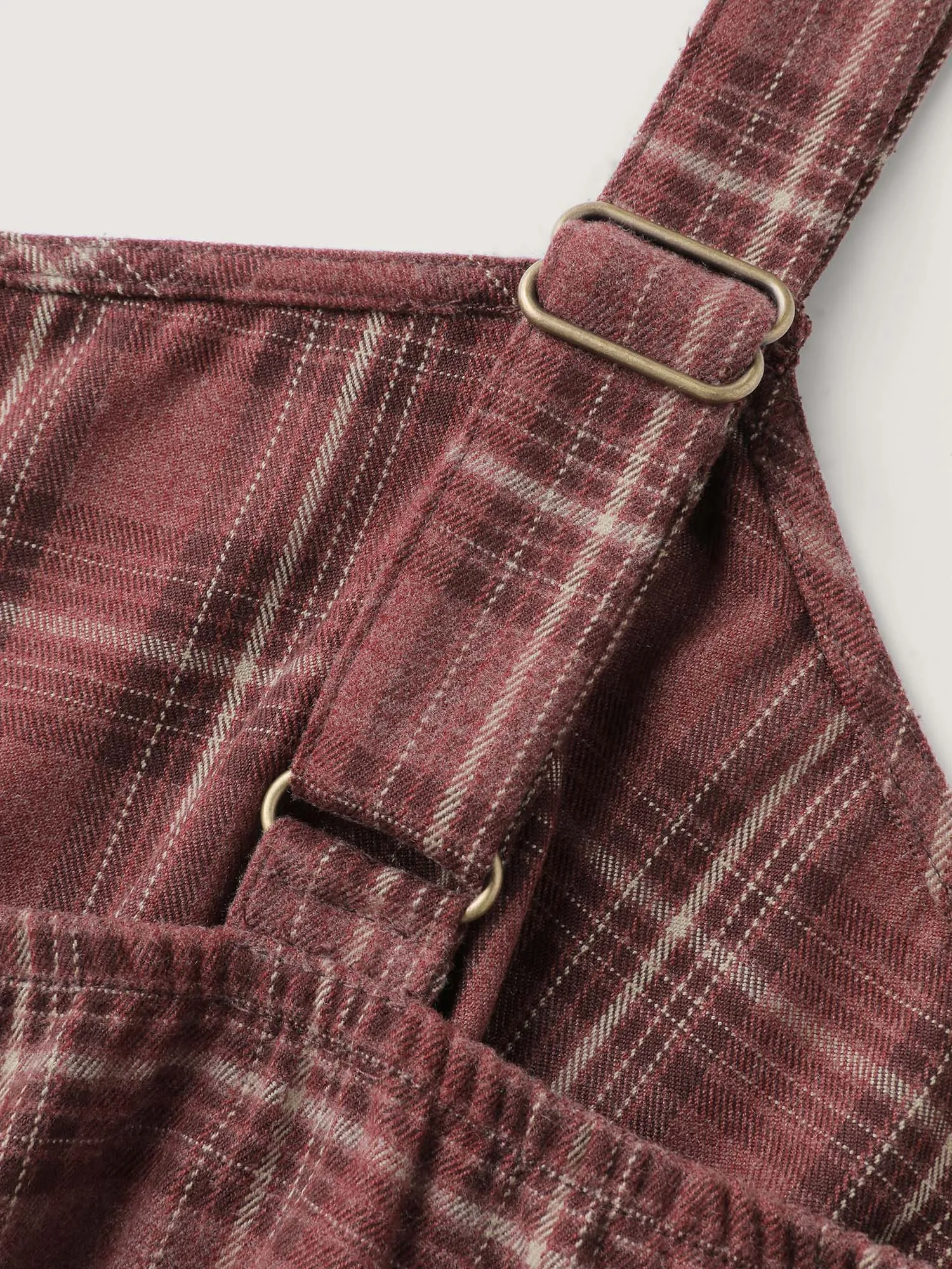 Retro Plaid Print Harem Style Jumpsuit sold by Bloomchic product image thumbnail 5