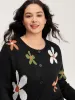 Floral Pattern Button-Down Knit Cardigan sold by Bloomchic