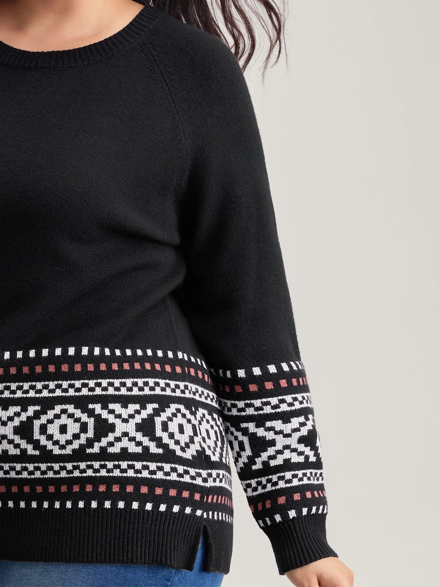 Boho Print Raglan Sleeve Pullover sold by Bloomchic product image thumbnail 2