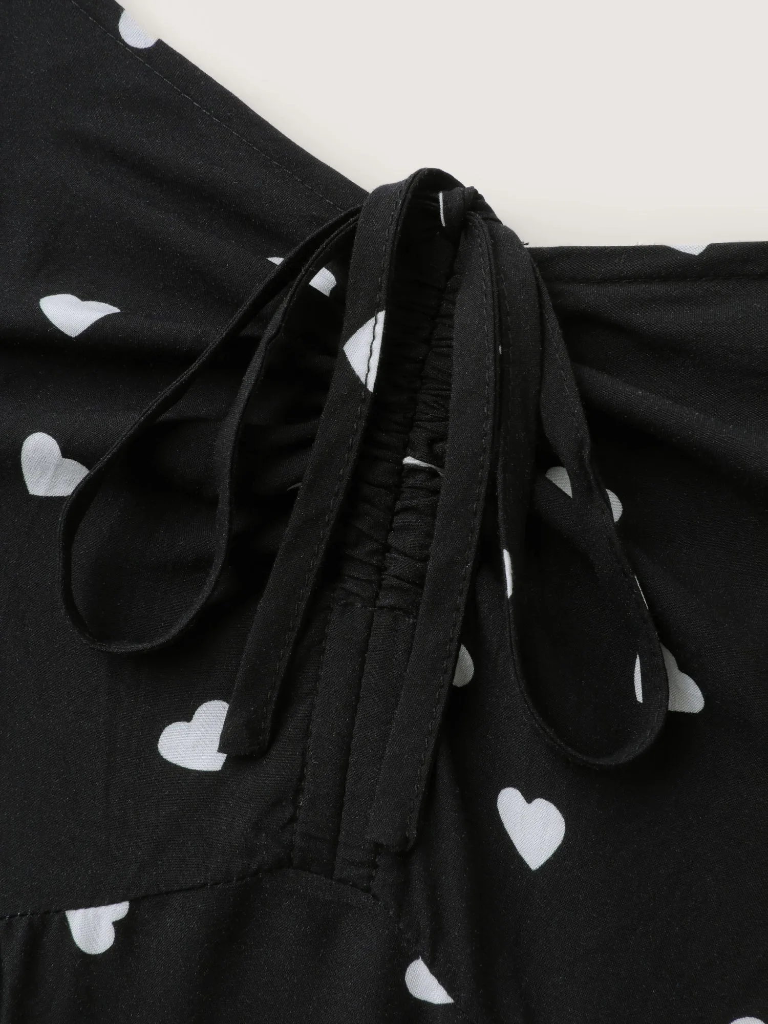 Supersoft Hearts Back Cut-Out Drawstring Midi Dress sold by Bloomchic product image thumbnail 5