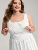 Triangular Cinched-Waist A-Line Midi Dress sold by Bloomchic