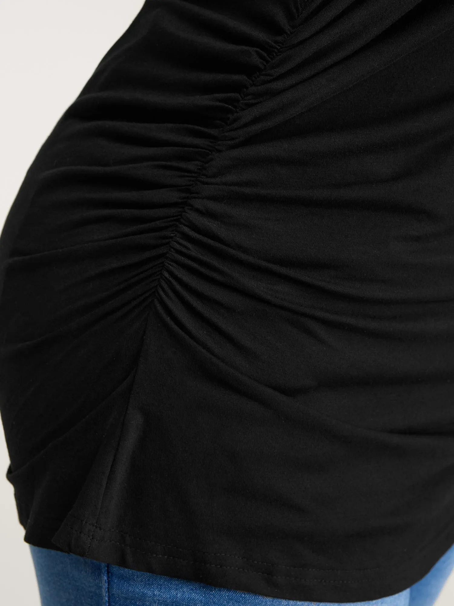 Stretchy Fitted Cut-Out Solid T-Shirt sold by Bloomchic product image thumbnail 5