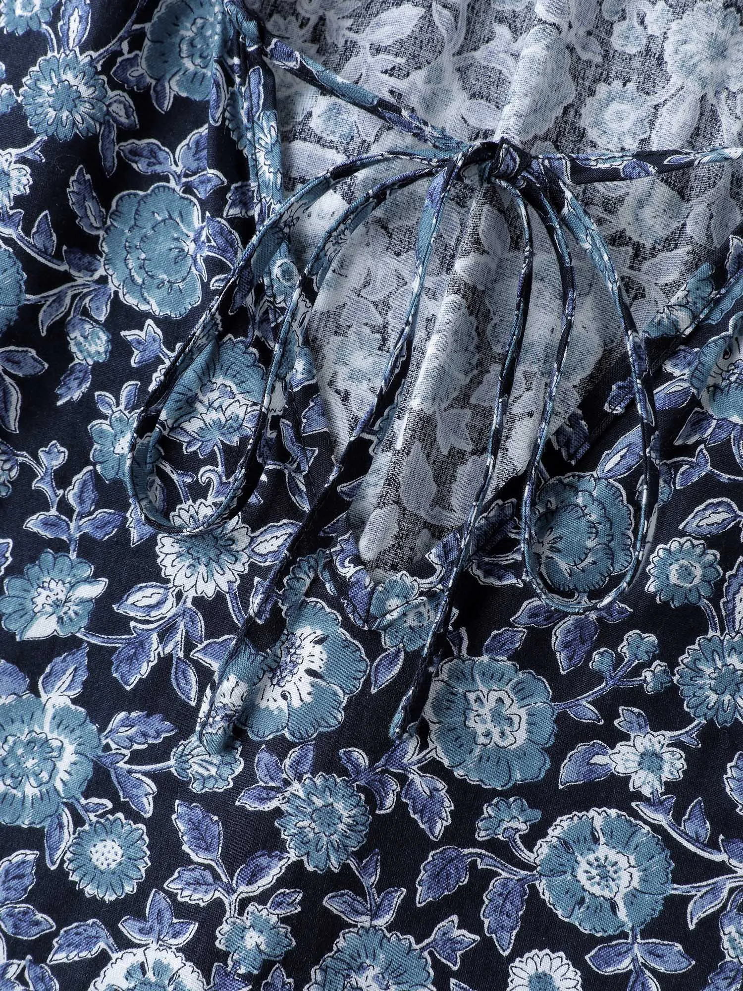 Cotton Floral Print Toothpick Pleats Blouse sold by Bloomchic product image thumbnail 5