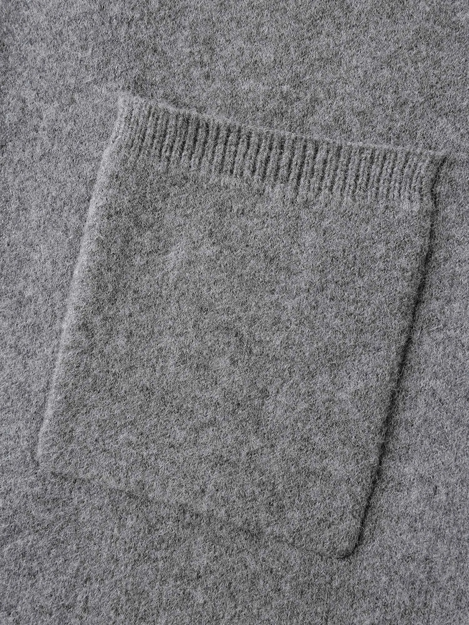 Notched Lapels Slit Back Knit Cardigan sold by Bloomchic product image thumbnail 5