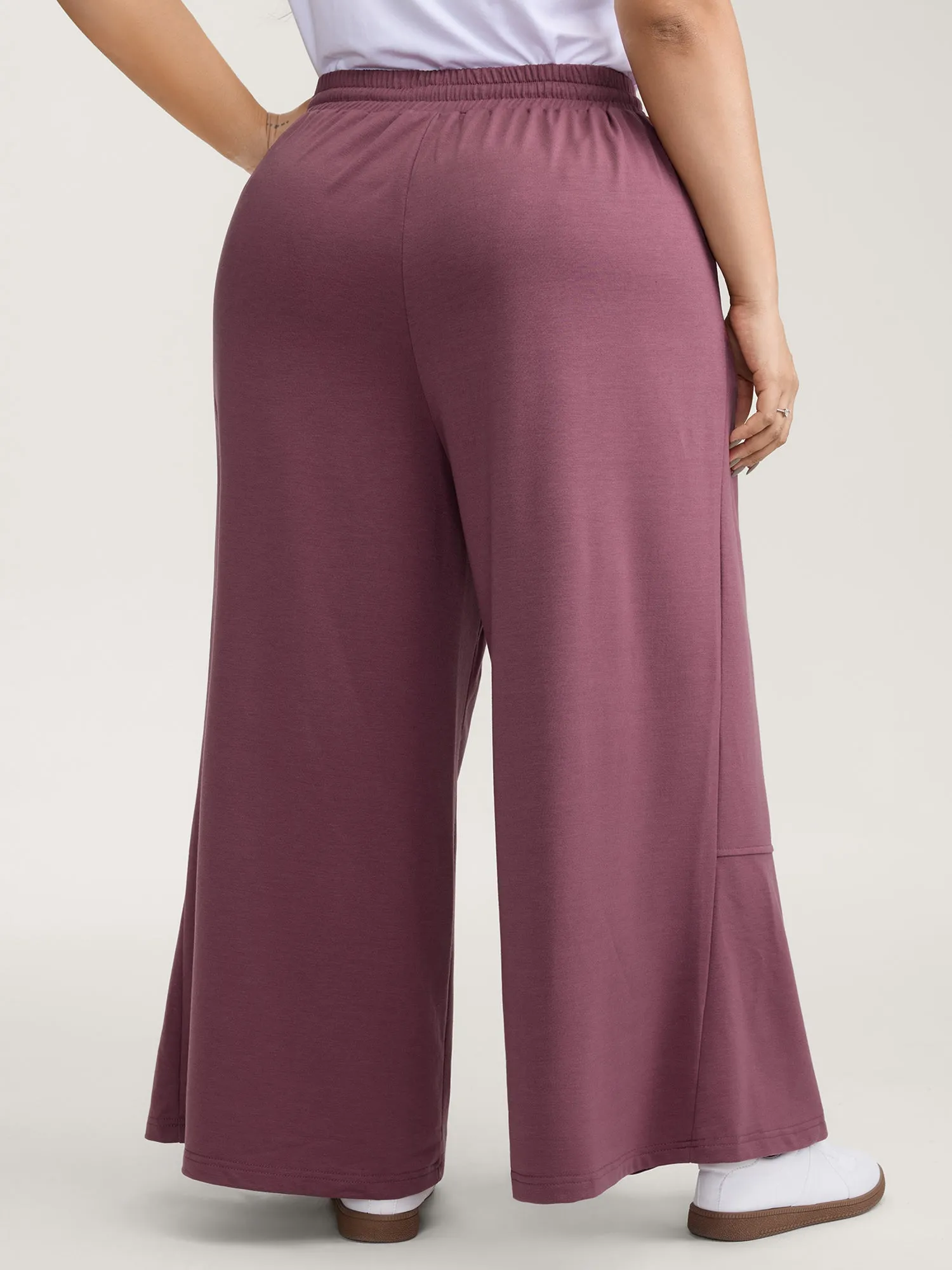 Applique Embroidery Drawstring Wide-Leg Pants sold by Bloomchic product image thumbnail 5