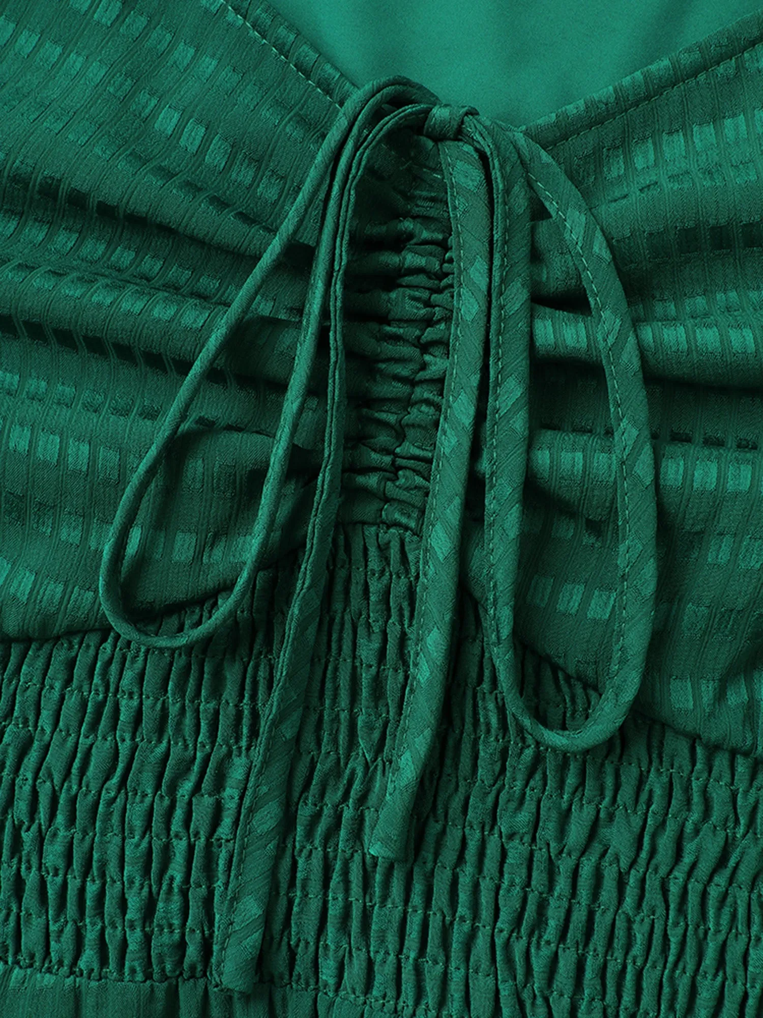 Drawstring Cinched-Bust Sweetheart Maxi Dress sold by Bloomchic product image thumbnail 5