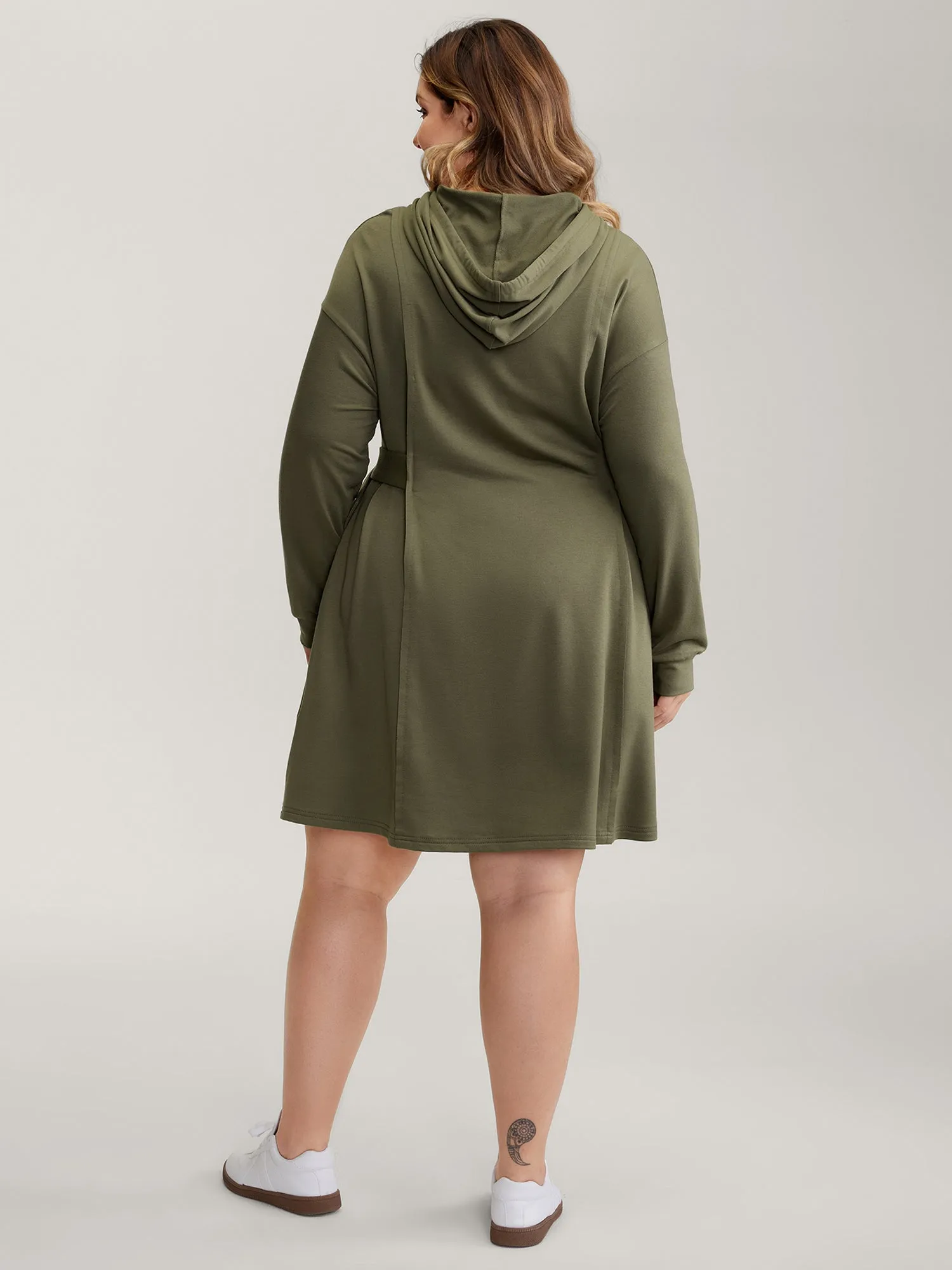 Supersoft Adjustable Waist Flowy Mini Dress sold by Bloomchic product image thumbnail 5