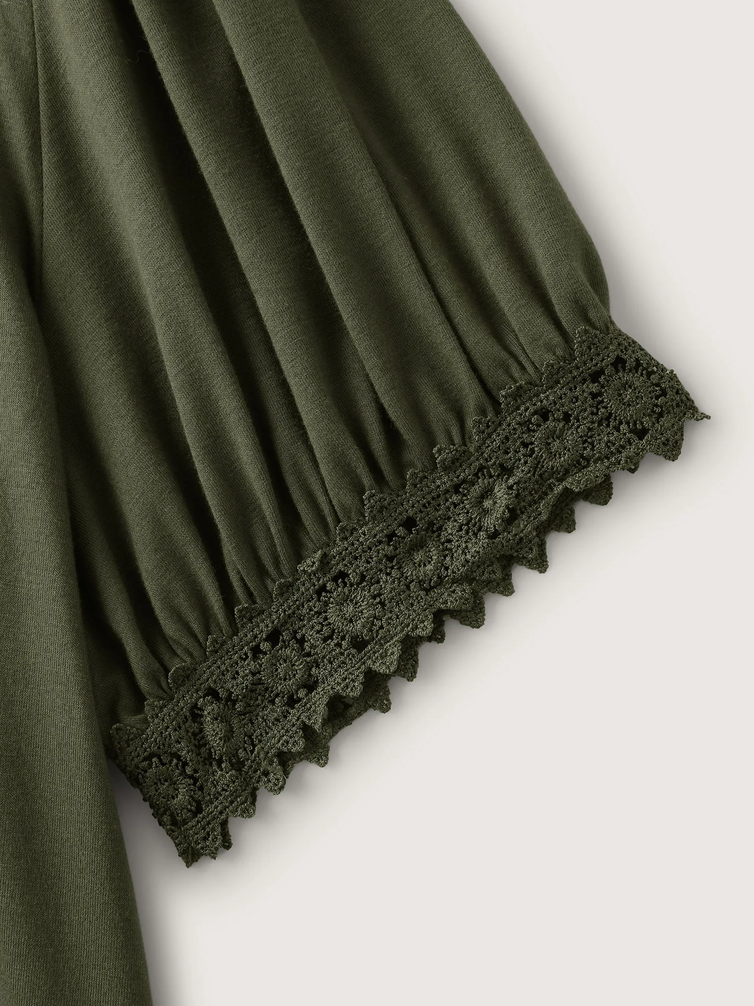 Floral Lace Back Trim T-Shirt sold by Bloomchic product image thumbnail 5