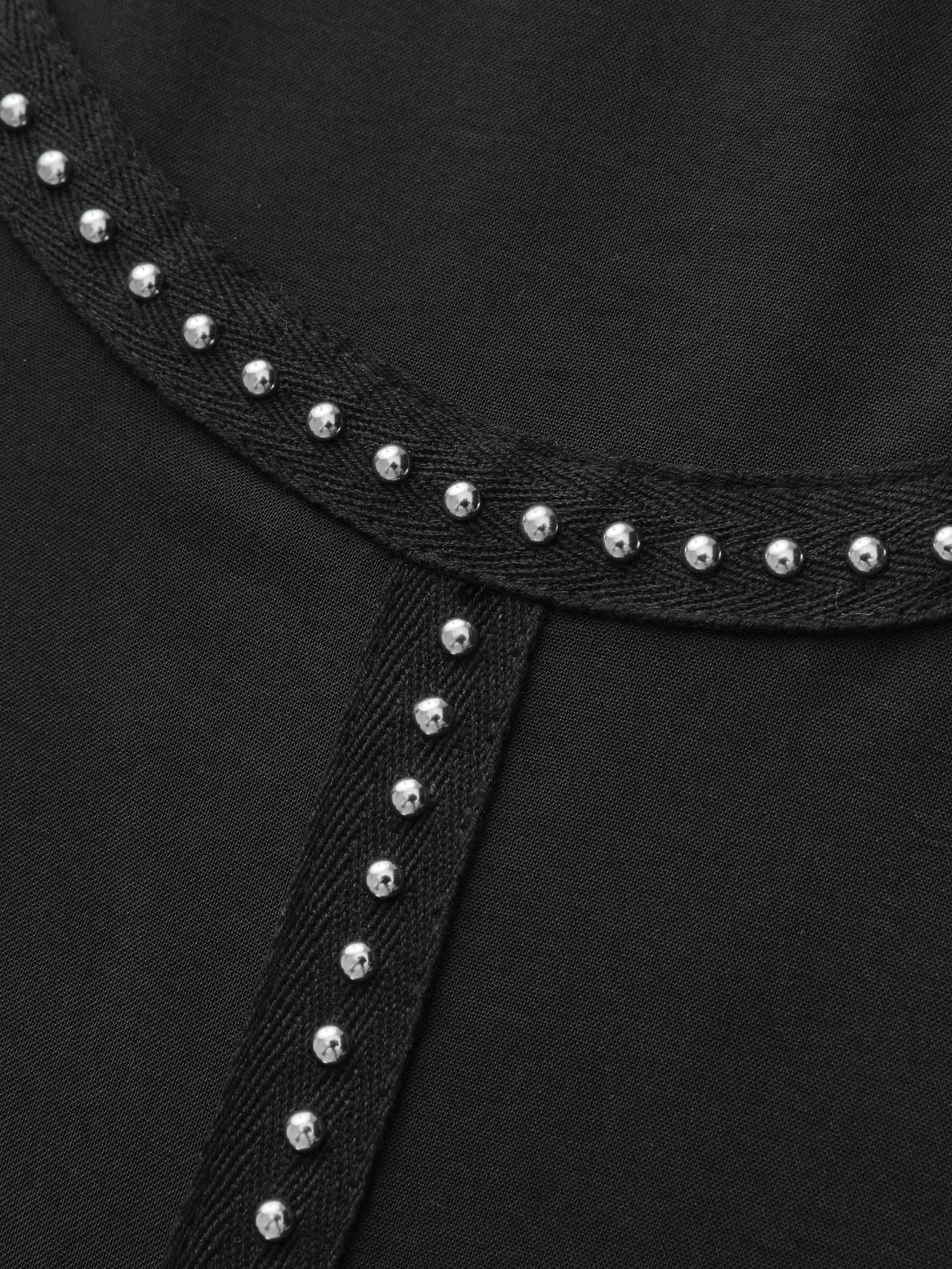 Round Neck Sequin Spliced Tank Top sold by Bloomchic product image thumbnail 5