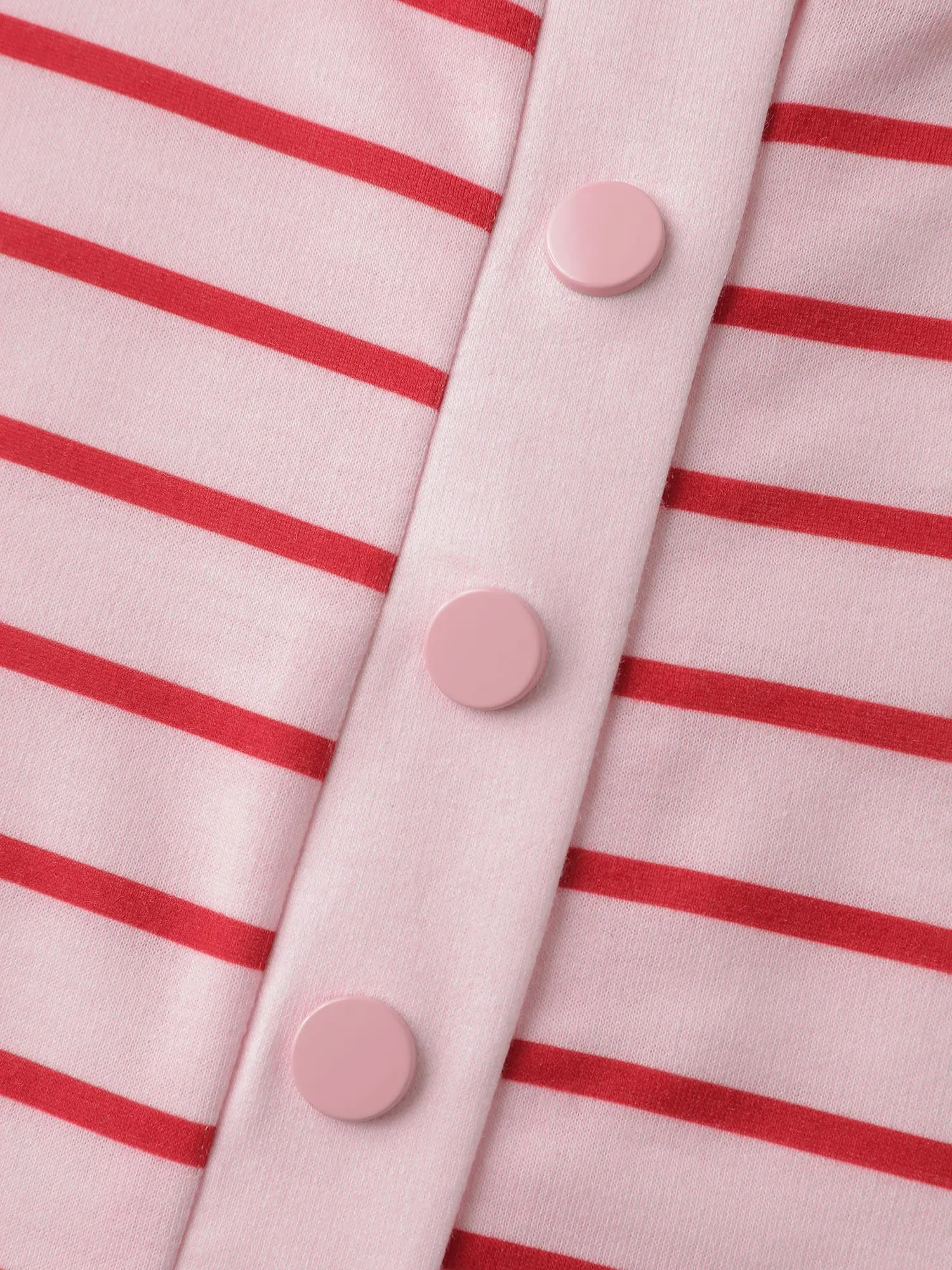 Stripe Snap Button Round Neck Sweatshirt sold by Bloomchic product image thumbnail 5