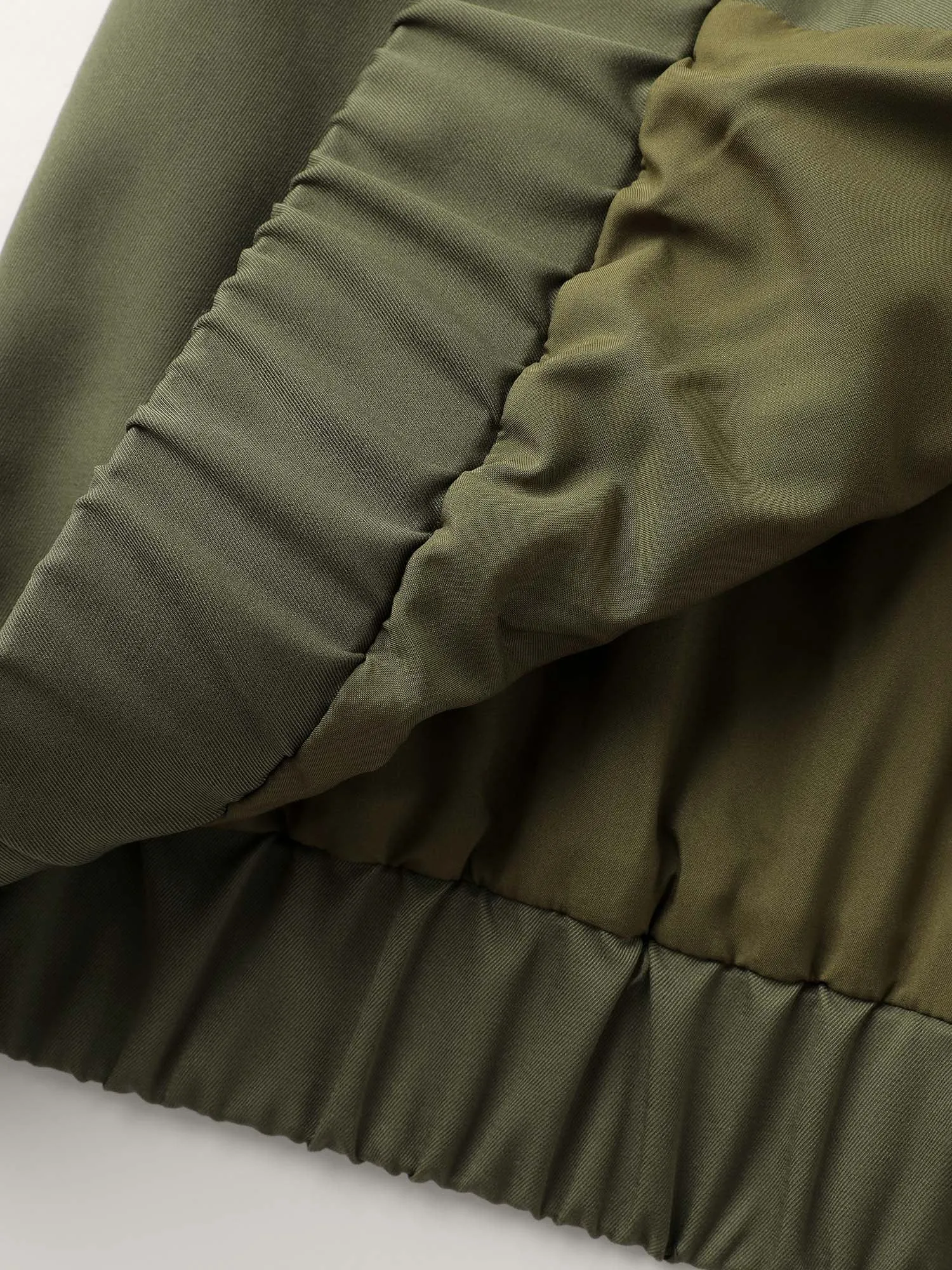 Lined Pockets Shirred Cuffs Zipper Jacket sold by Bloomchic product image thumbnail 5