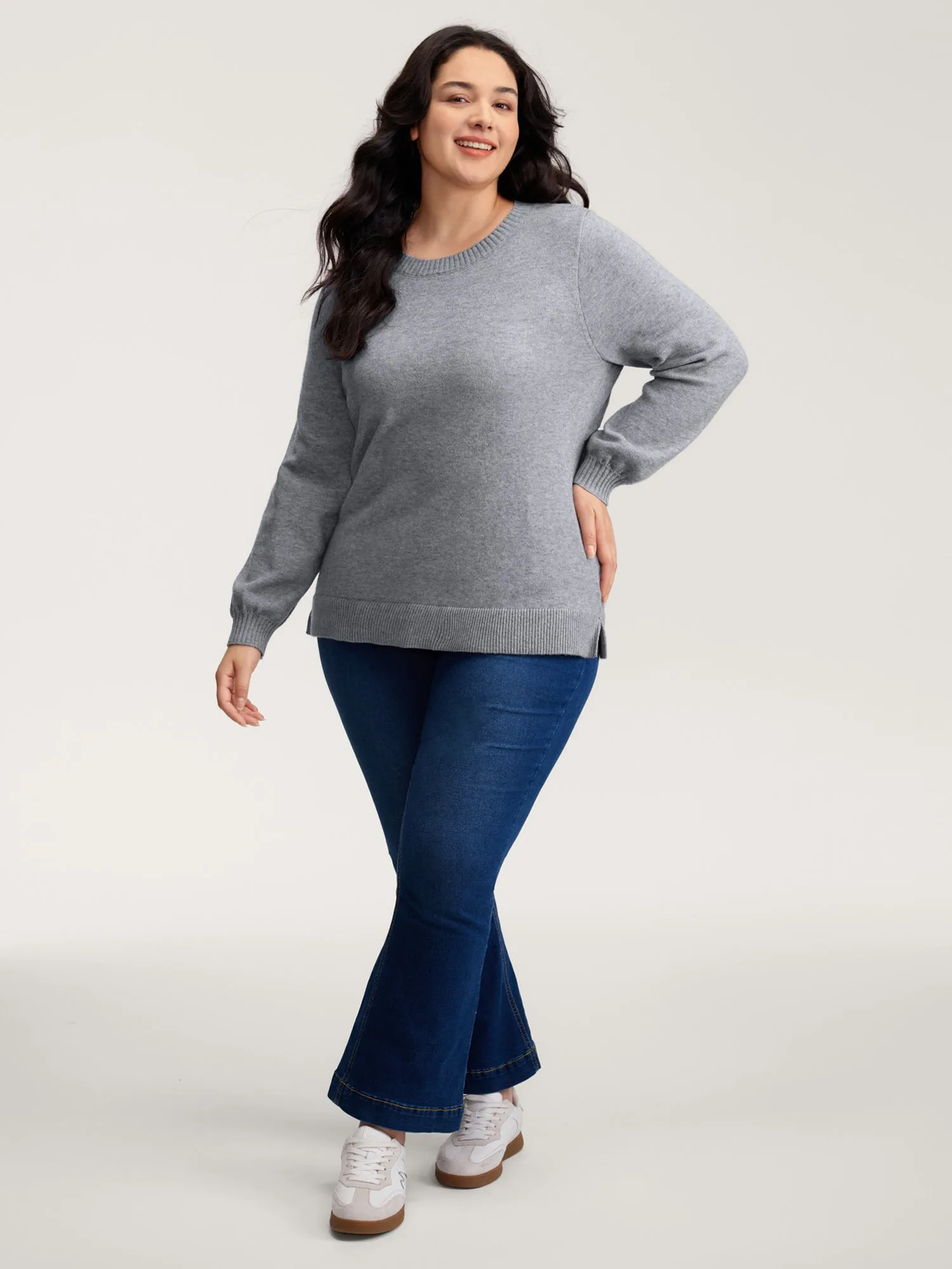 Bow Detail Ribbed Hem Pullover sold by Bloomchic product image thumbnail 3