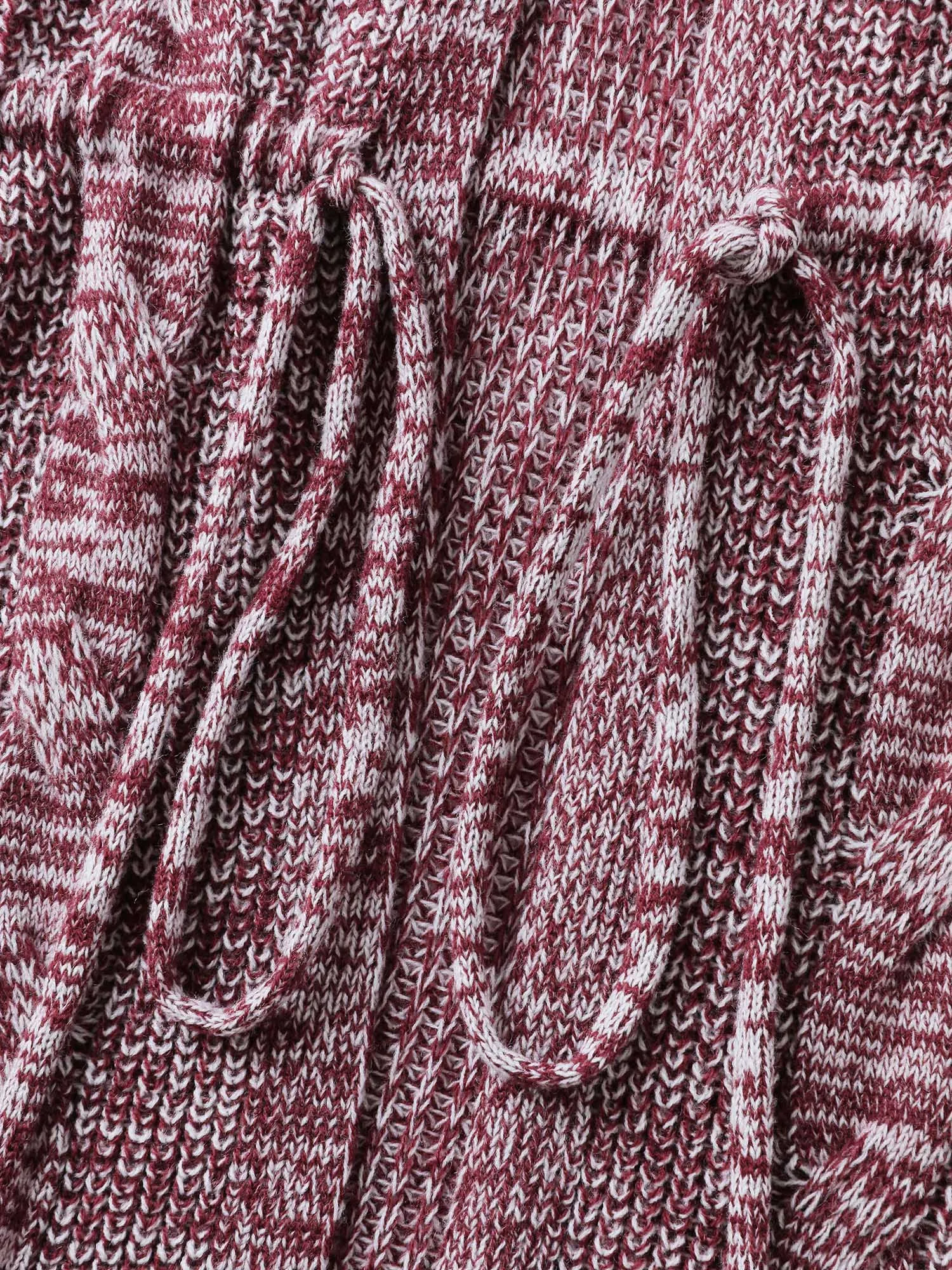 Cable Stitch Heather Hooded Knit Cardigan sold by Bloomchic product image thumbnail 5