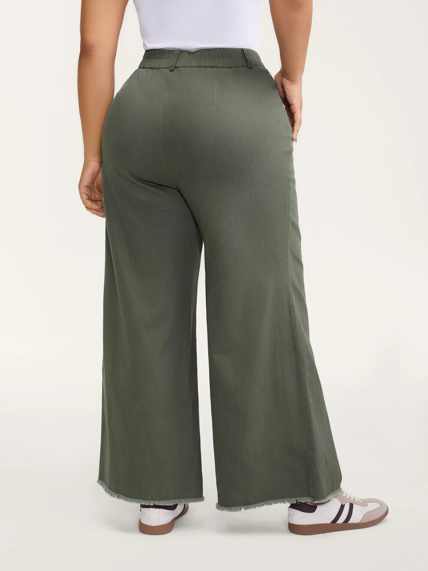 Vintage Wash Flared Hem Bootcut Pants sold by Bloomchic product image thumbnail 4